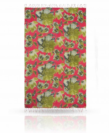 Палантин Женский S-BIG.FLOWER/PINK